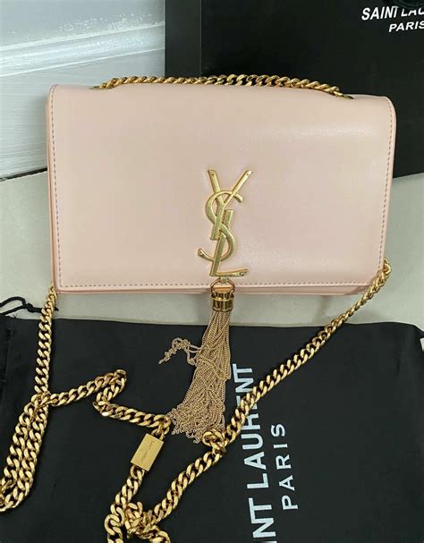 light pink ysl bag|YSL pink pouch.